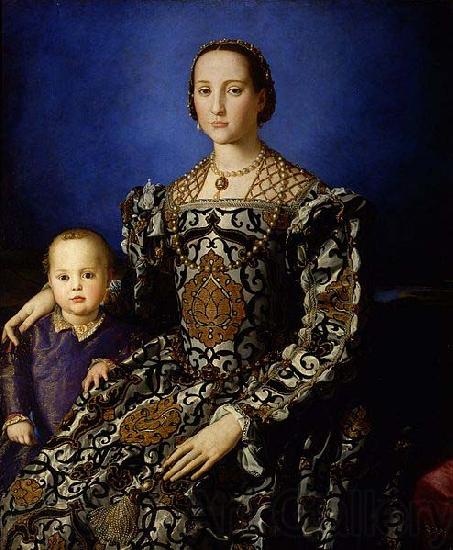 Angelo Bronzino Portrait of Eleanor of Toledo and Her Son Spain oil painting art